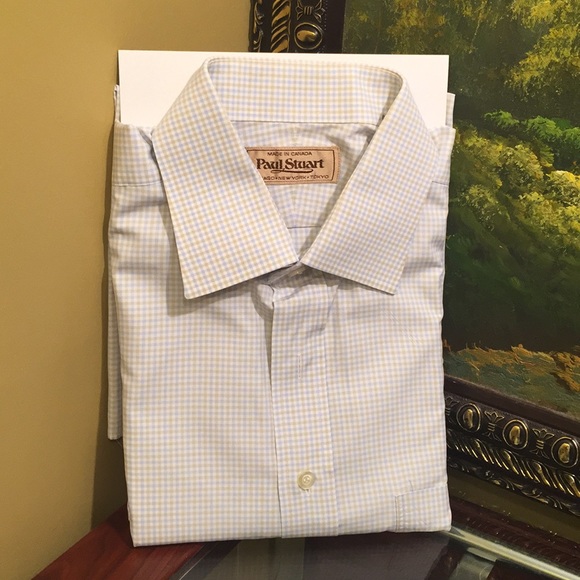 BEAUTIFUL PAUL STUART DRESS SHIRT 100% COTTON - Picture 2 of 4